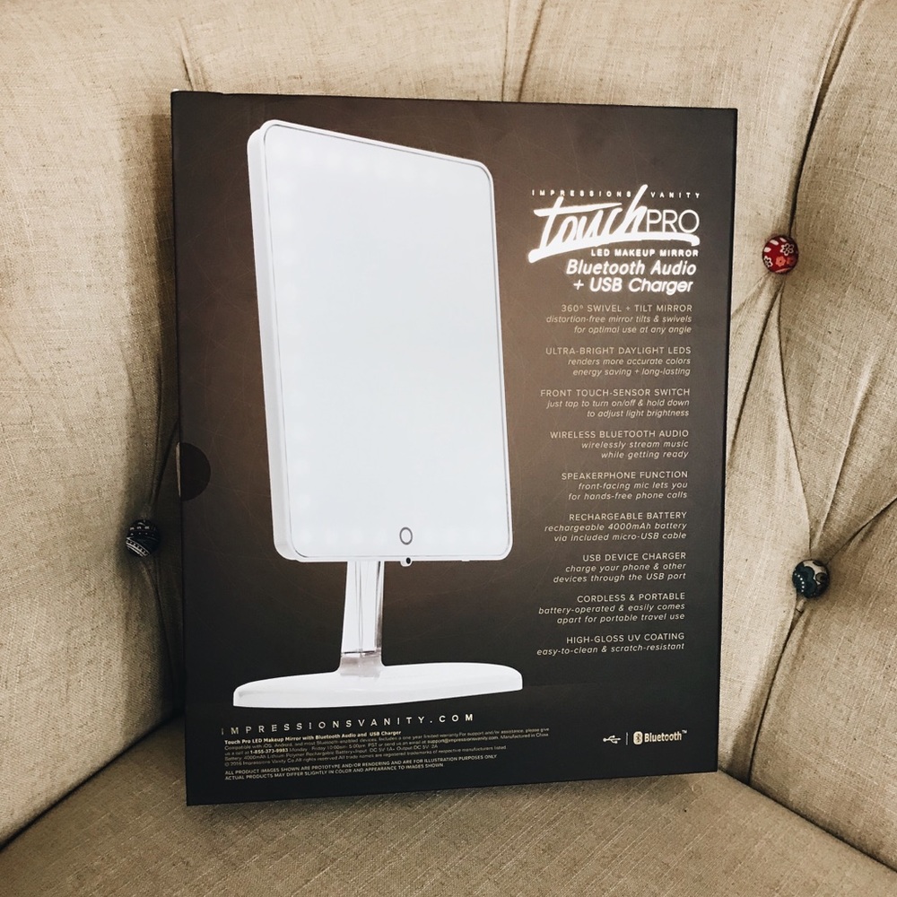 NEW Impressions Vanity Touch Pro LED Makeup Mirror